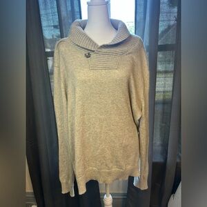 Goodfellow & Co Light Tan Sweater with Button Detail